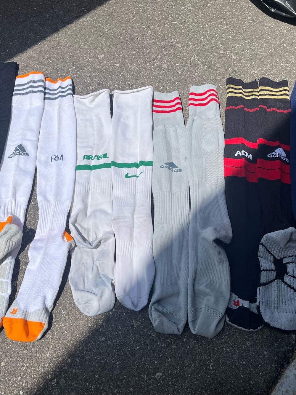 Mens assorted soccer socks. PSG, Real Madrid, TFC, Brasil, AC Milan